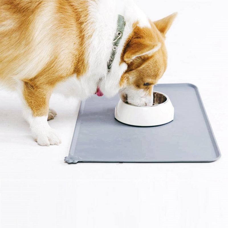 Tapete de Alimentação Pet Impermeável | Cachorro e Gato